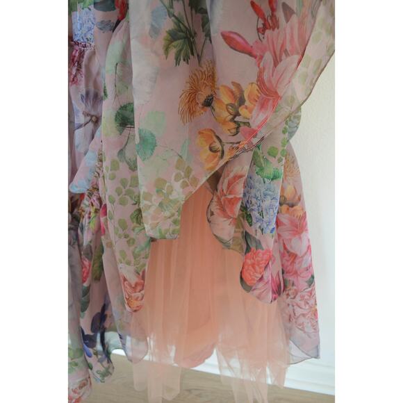 Anthropologie Geisha Designs Isabella Dress Womens 10 Fairy Whimsical Brown - Picture 4 of 7